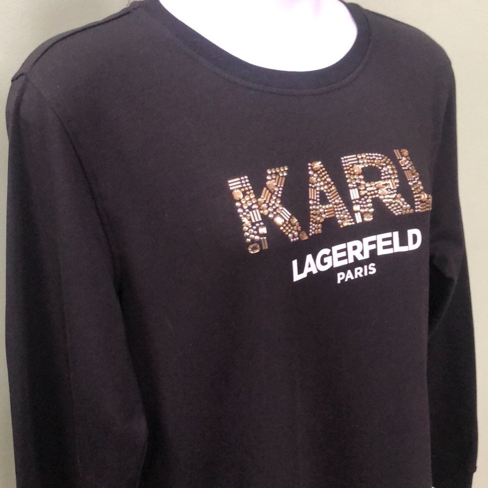 Karl Lagerfeld Paris Women's Long-Sleeve Shirt, L - Picture 2 of 11